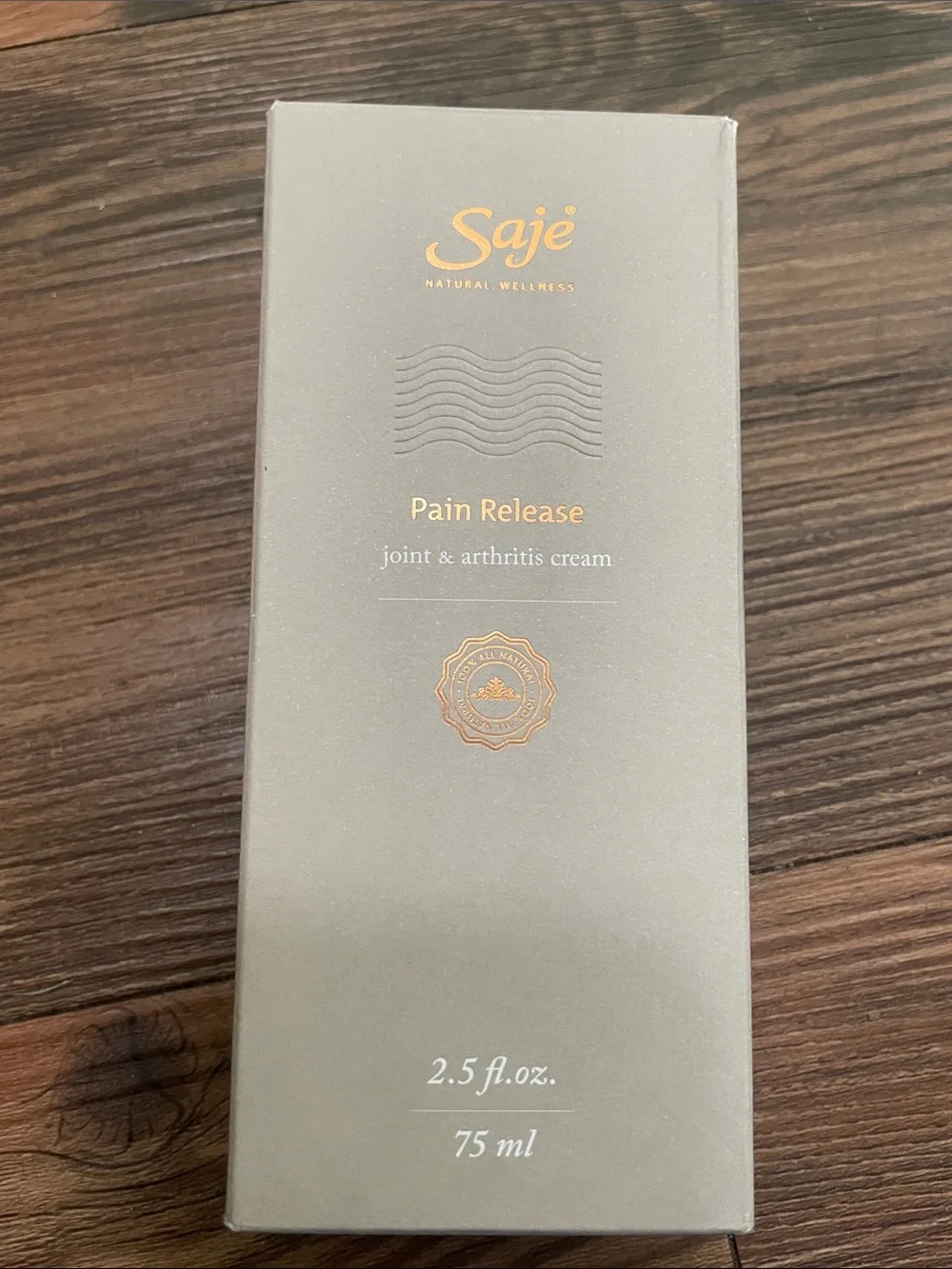 SAJE Natural Wellness pain release cream for joint&arthritis,75ml/2.5fl.oz.!NWT